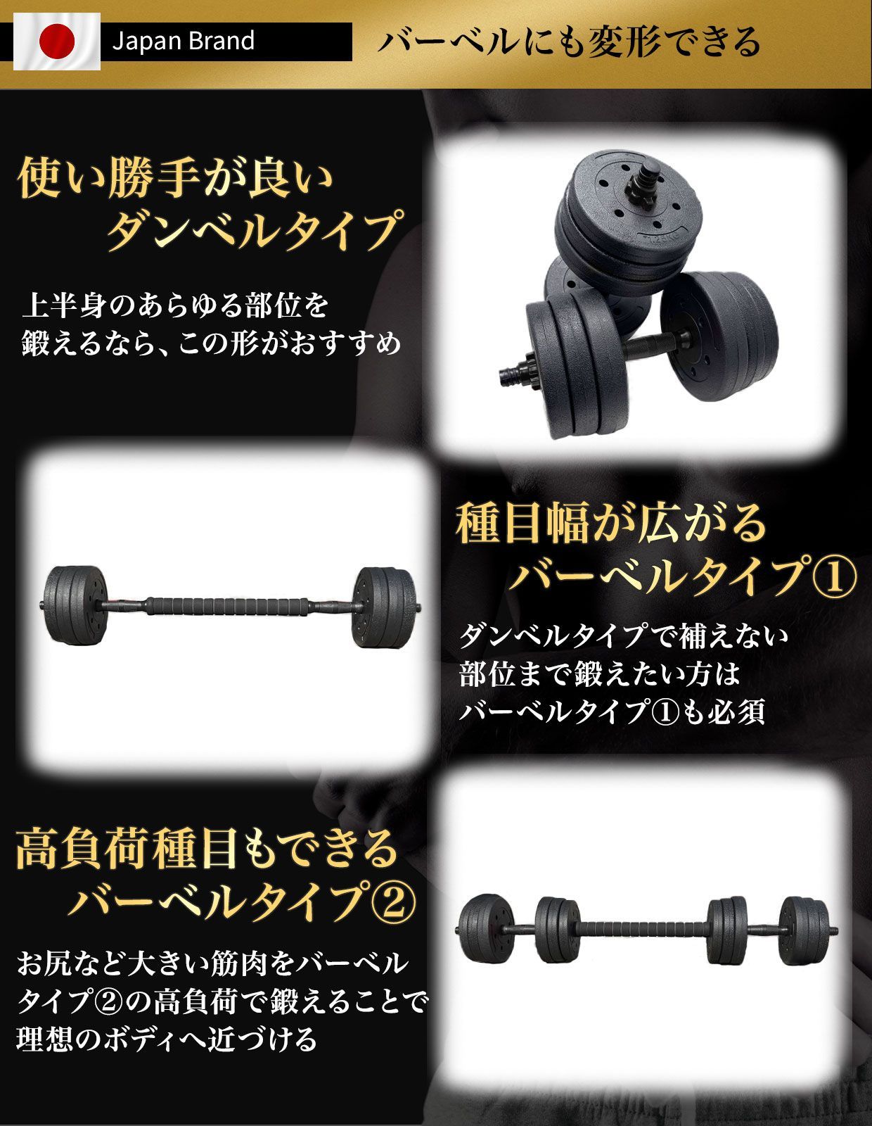 可変式ダンベル 40kg 2個 専用）可変式ダンベル40キロ2個 HAIGE ハイガー