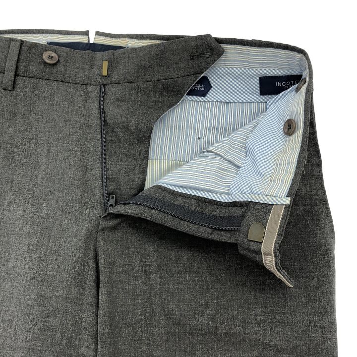 INCOTEX (インコテックス) SUPER100'Sウールスラックスパンツ 002X1