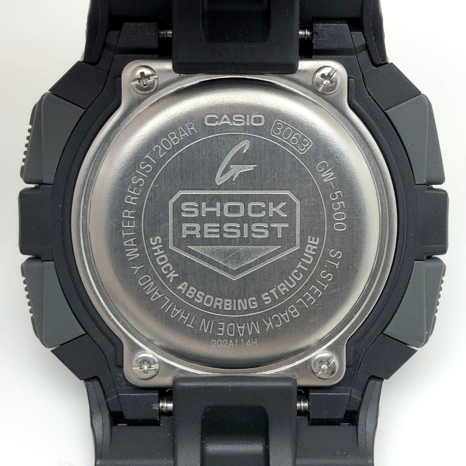 【美品】G-SHOCK GW-5500 GSHOCK ソーラーモデル CASIO GW-5500-1AJFサポートページ | CASIO