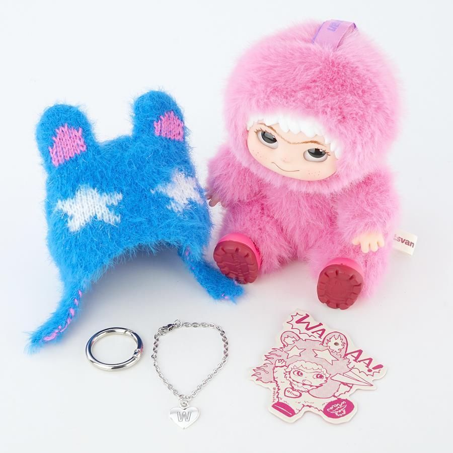 新品ワクク　6体　WAKUKU FuzzyTrendy Fun Party ワクク（WAKUKU）FUZZY TRENDY FUN PARTY | バラ 1パック