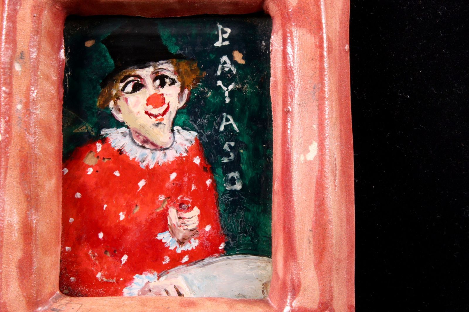 ガラス絵 道化師