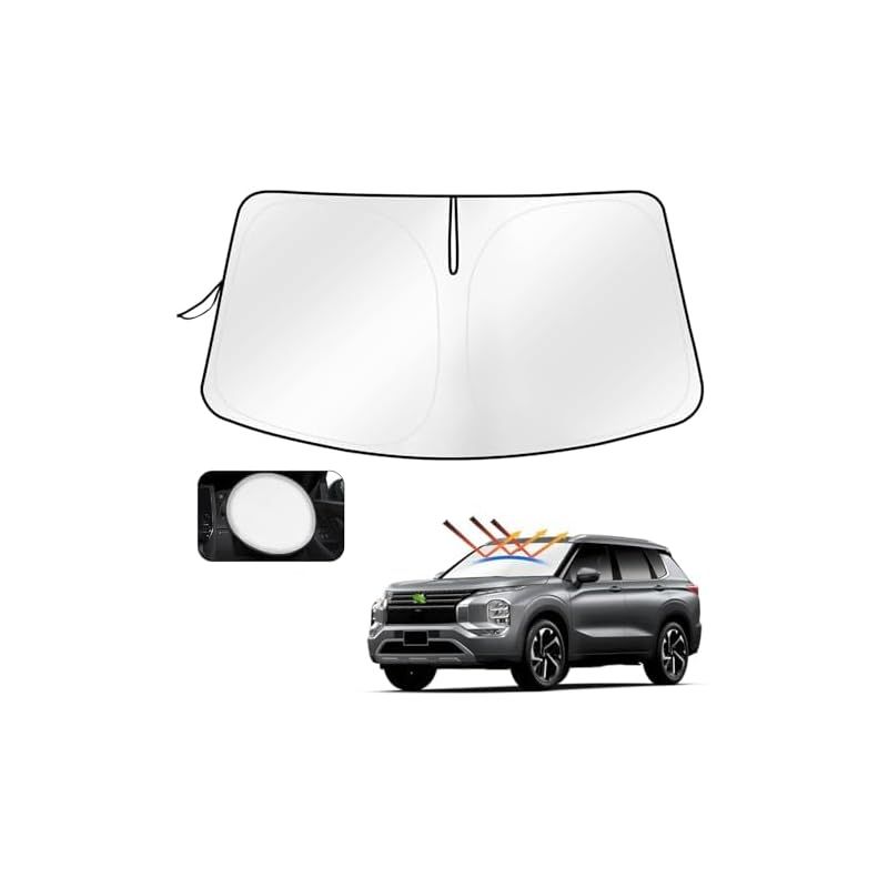 Cartist 新型 三菱 アウトランダー PHEV フロントサンシェード Outlander 3代目 GN0W型 2021年～現行 サンセット サンフィア サンライン フロントガラス サンシェード シェードカーテン マルチサンシ