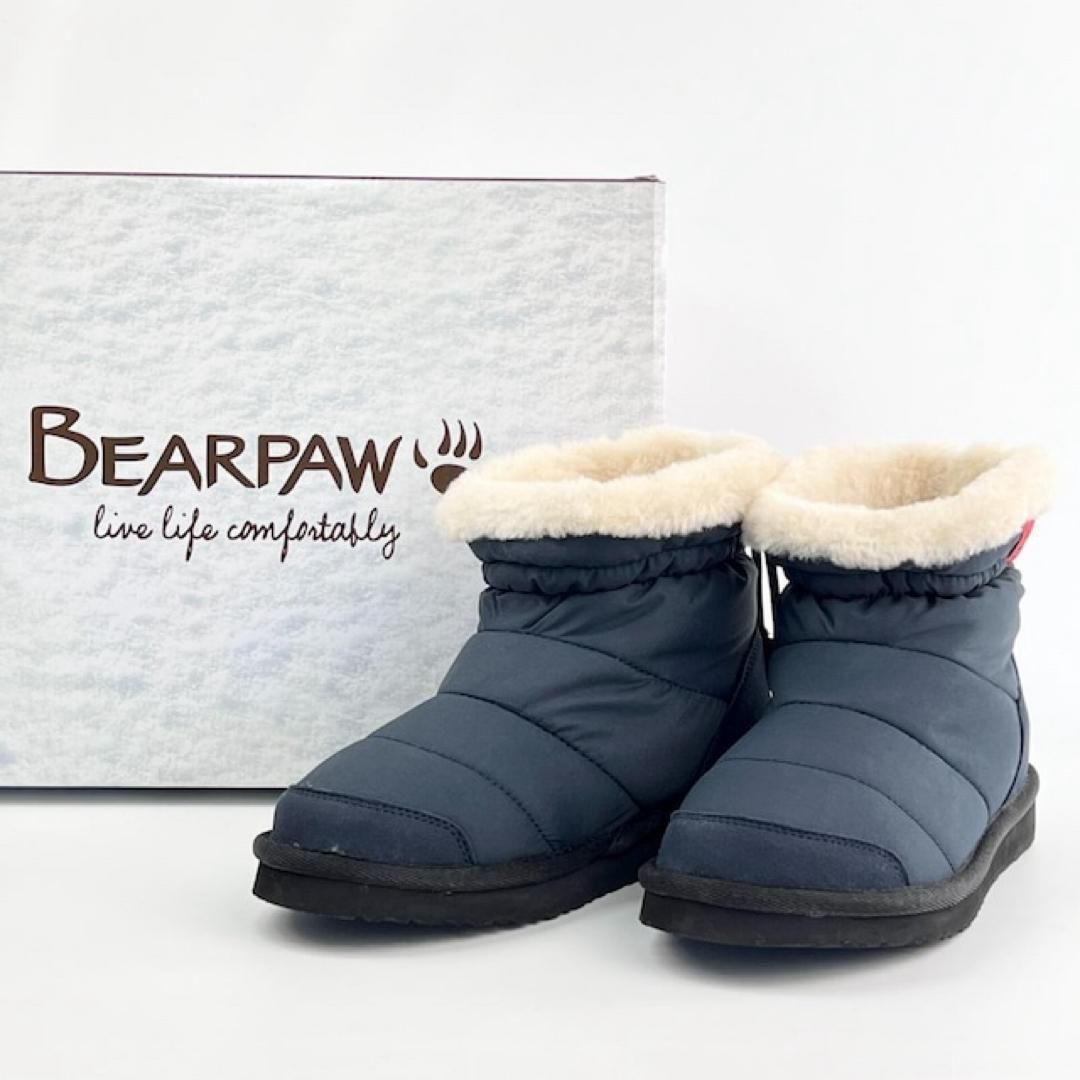 新品 BEARPAW ベアパウ レディース スノー ボア ムートン ネイビー 紺