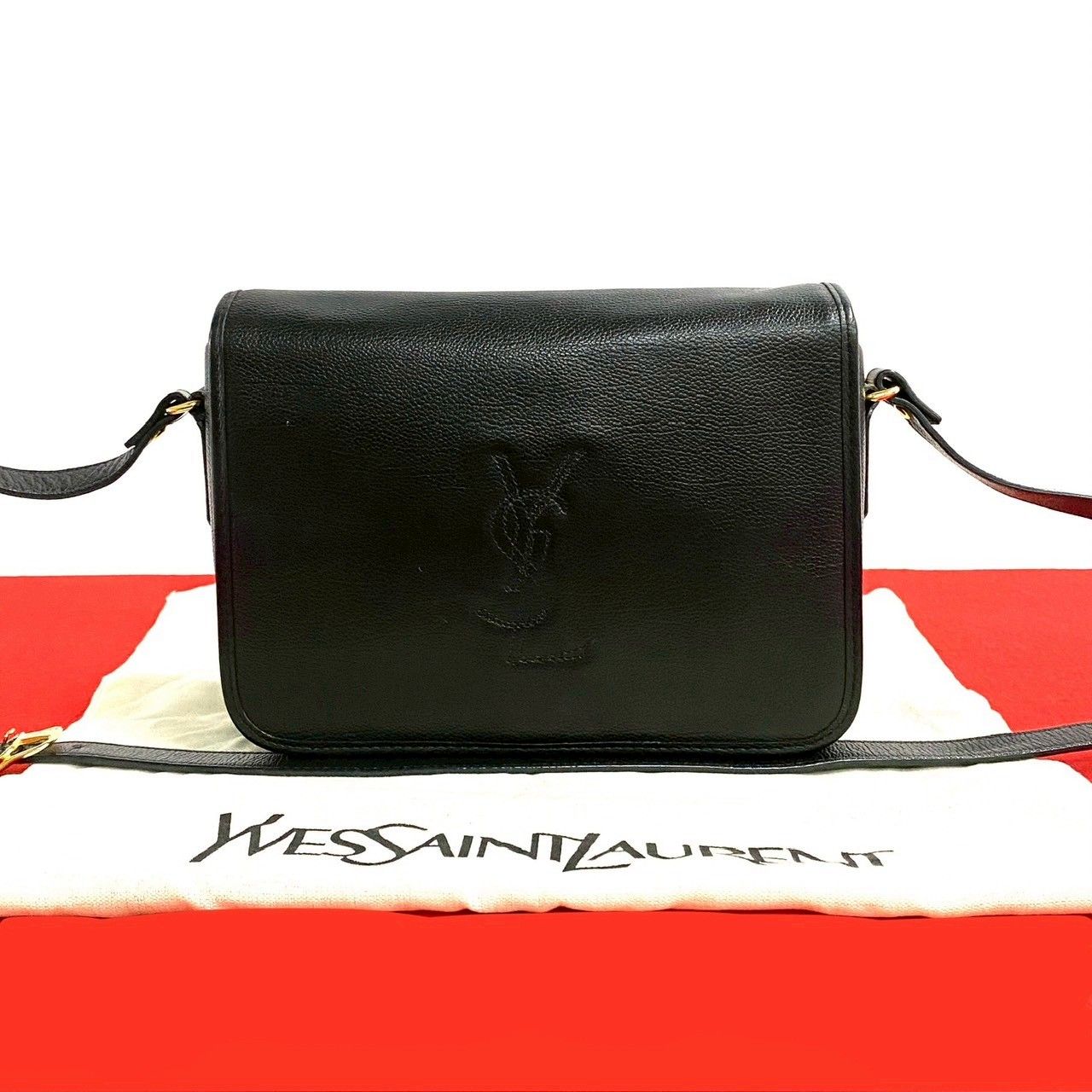 ほぼ未使用 袋付き YVES SAINT LAURENT イヴ サンローラン YSL