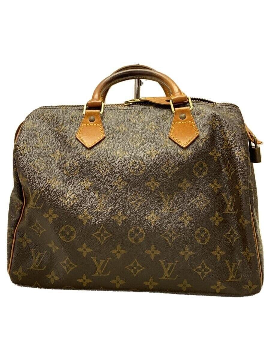 LOUIS VUITTON 1)スピーディ30_モノグラム・キャンバス_BRW PVC ブラウン - メルカリ