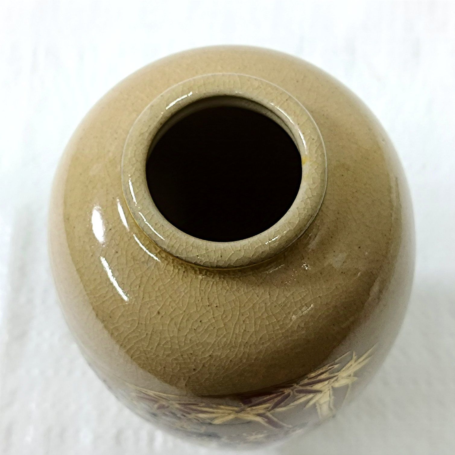 薩摩焼 白薩摩 漆間陶芸 金彩赤絵 花瓶 花器 飾り壺 未使用品