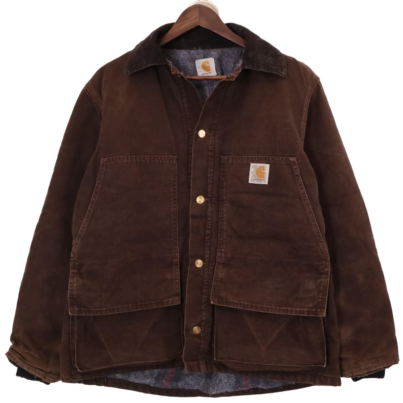 80s カーハート USA製 ブラウンダックジャケットコート Carhartt. 80年代 USA製 Carhartt カーハート ダック地 ジャケット