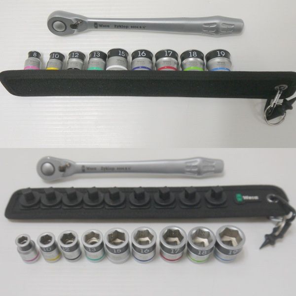 Wera ヴェラ サイクロップラチェット ソケットセット 中古品 3/8