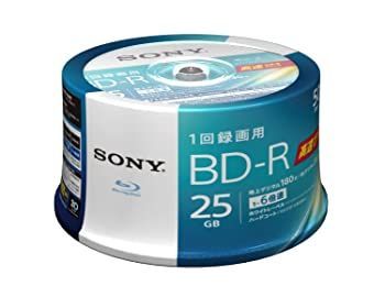 50枚 地デジ約150時間 録画番組ひとまず保存 ソニー 50枚入り ビデオ用ブルーレイディスク 1回録画用 BD-R 1枚あたり25GB 地デジ