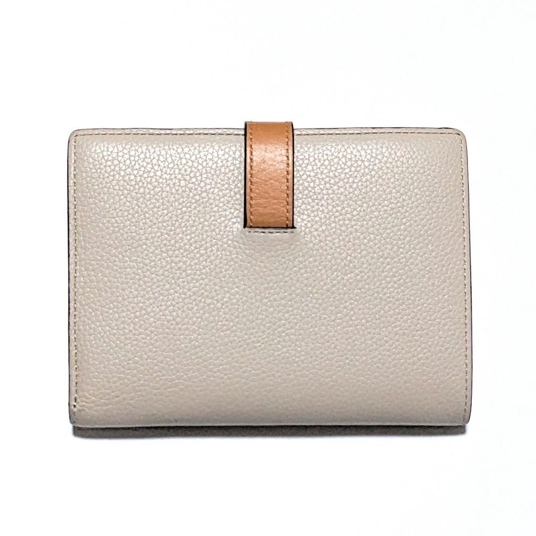 ロエベ レザー バーティカルウォレット ミディアム 二つ折り財布  