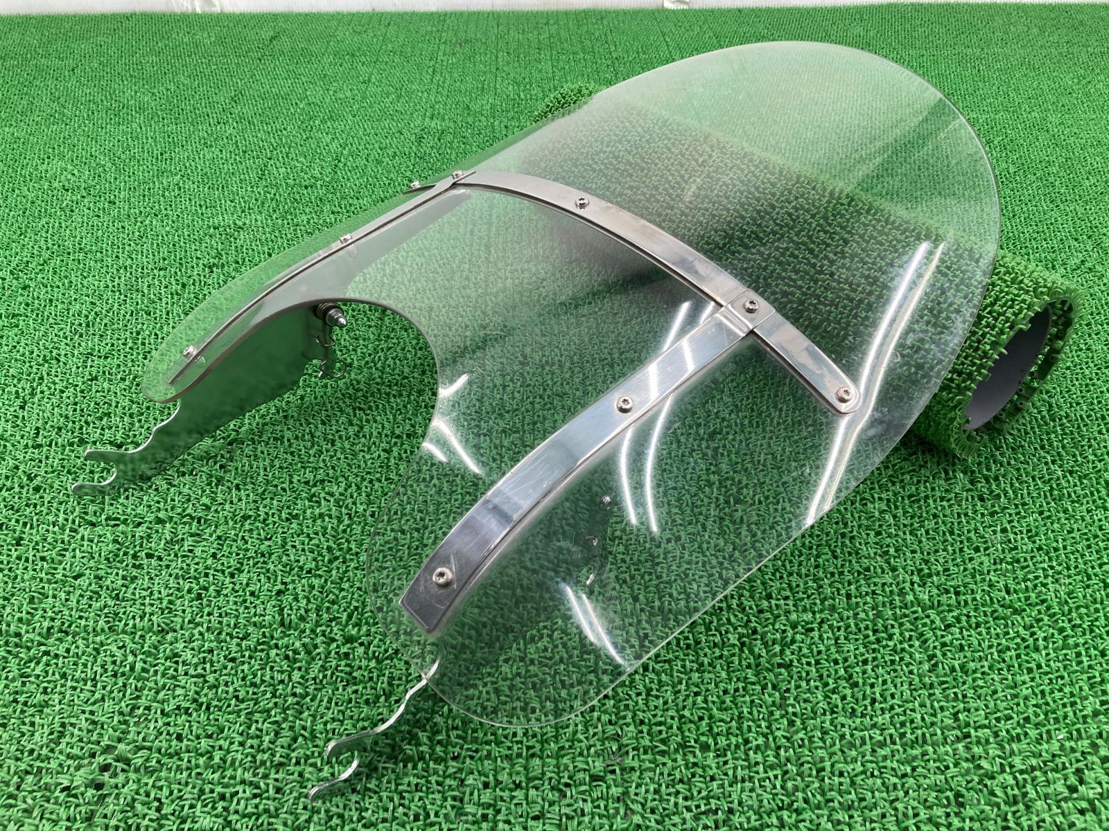 FLSTC1450 スクリーン ハーレー 純正 中古 バイク 部品 2000年式外し 1HD1BJY11YY015*** 00-03年モデル対応 割れ欠け無し 修復素材に