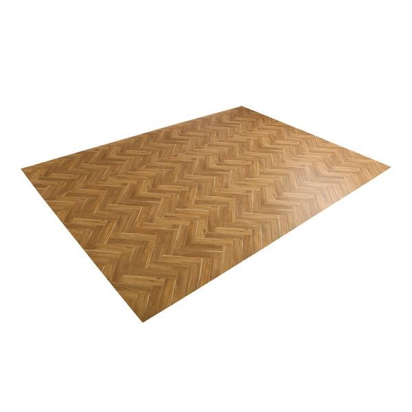 クッションフロア 約261×352cm 6畳サイズ ヘリンボーンオーク 撥水 抗菌加工 フリーカット 耐水性 お手入れ簡単 リビング