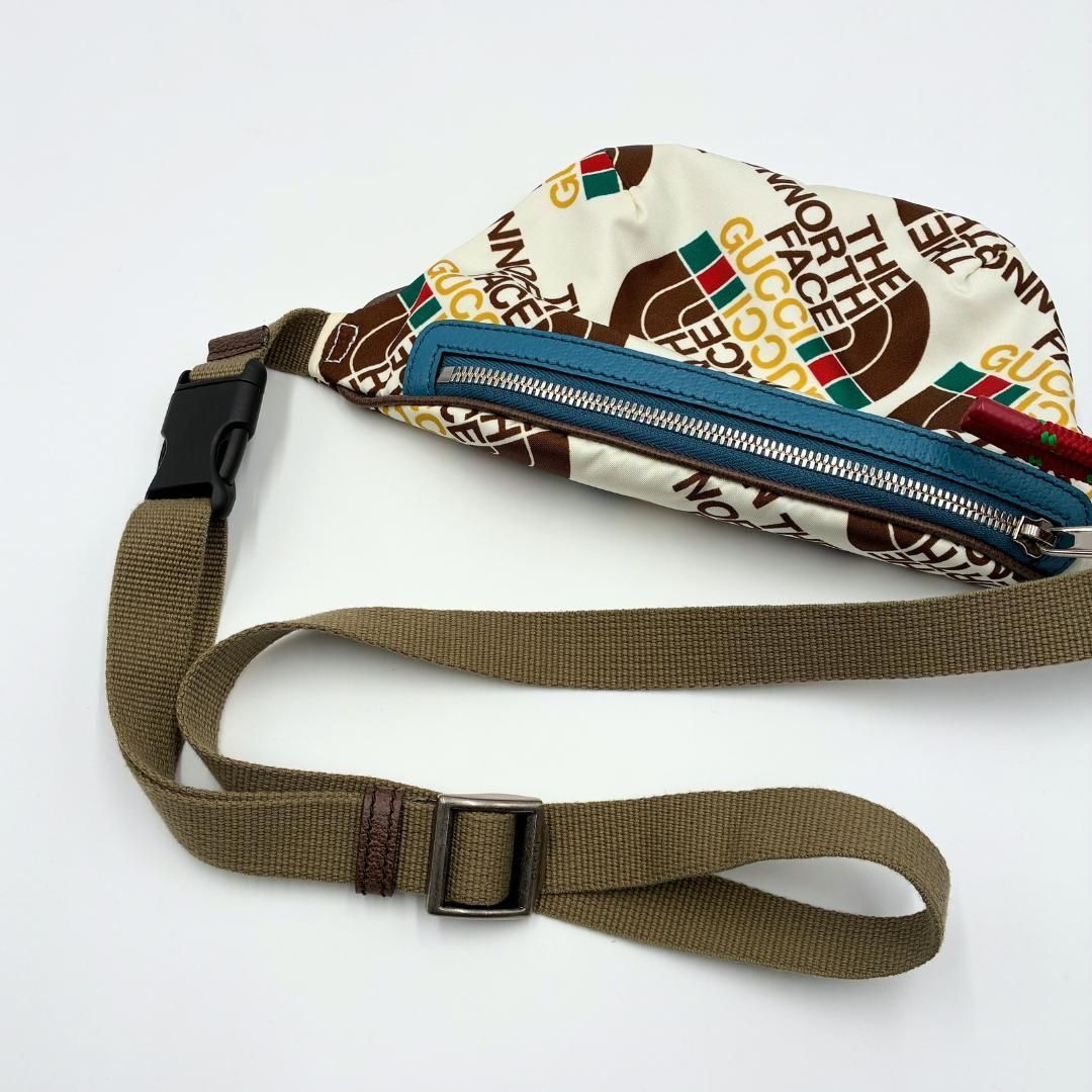 極美品】GUCCI × The North Face ナイロン ウエストポーチ - メルカリ