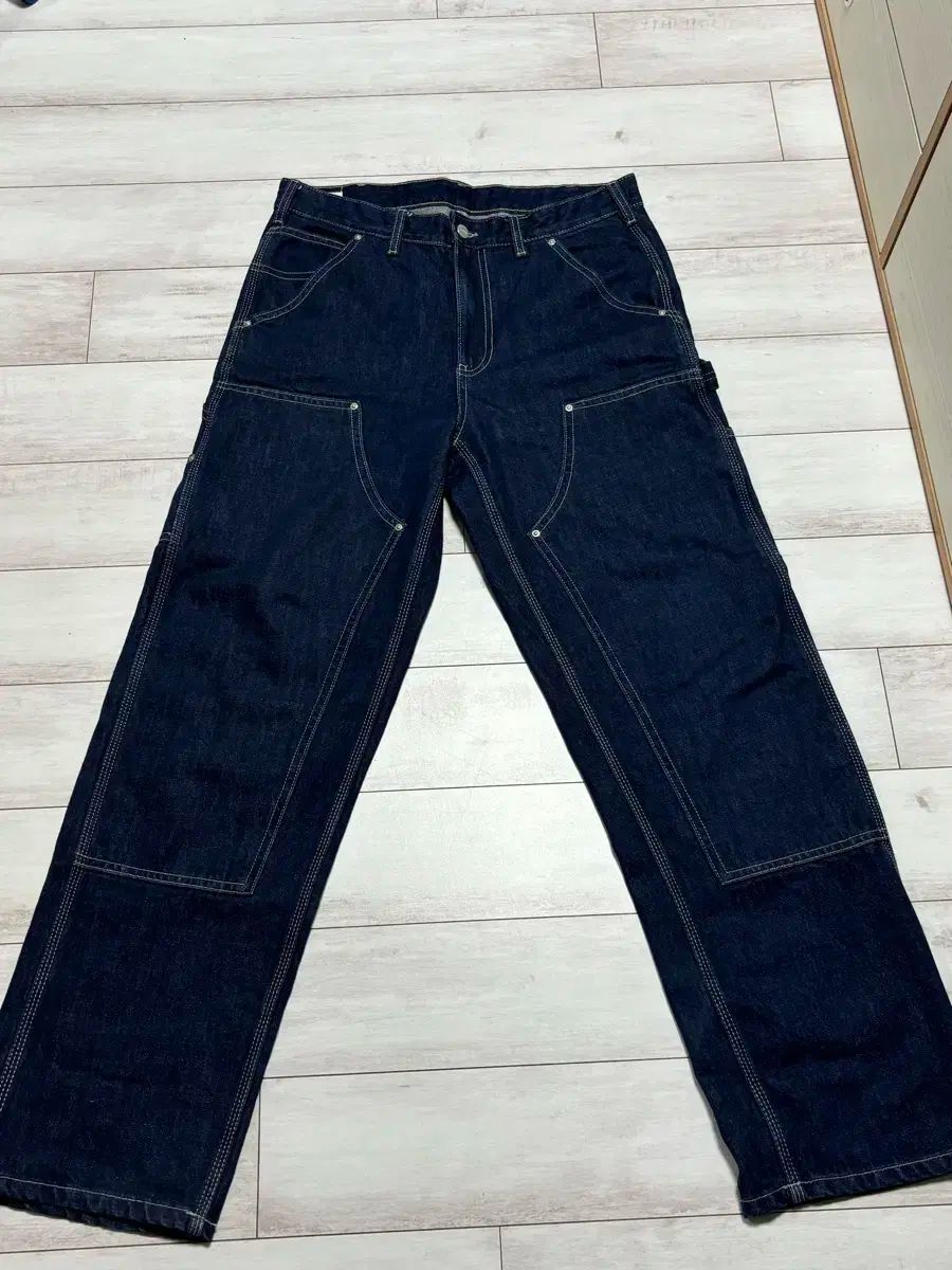 完売品⭐︎ZARA アブストラクトプリント カーペンターパンツ42（JP32