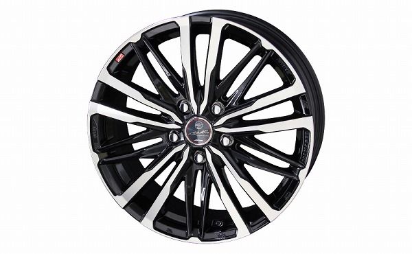 KYOHO/共豊 SMACK CREST ホイール ブラック×ポリッシュ 18インチ×7.0J＋53 5H114.3 入数：1台分(4本)