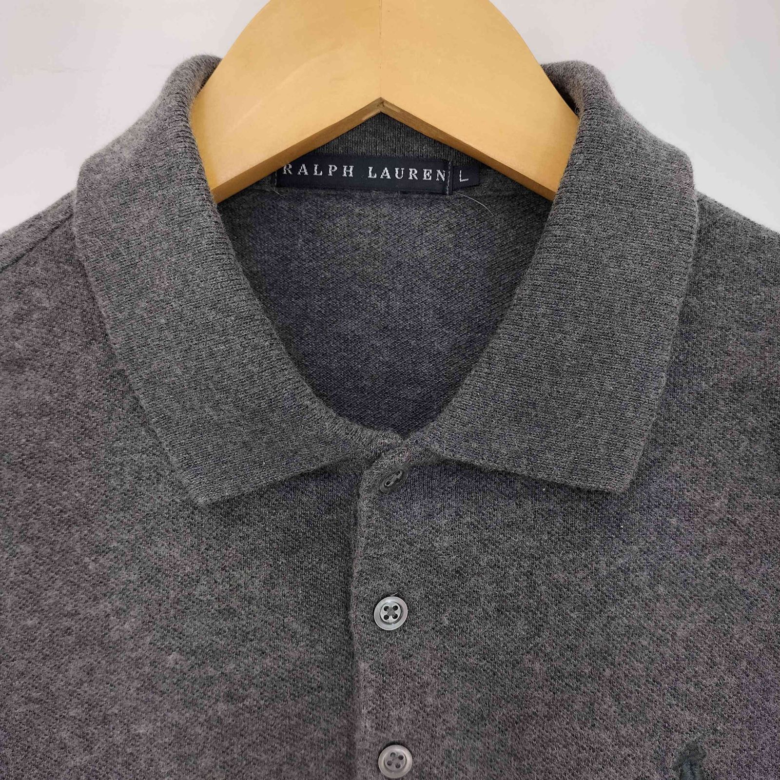 ラルフローレン RALPH LAUREN ポニー刺繍 ウール混 コットン