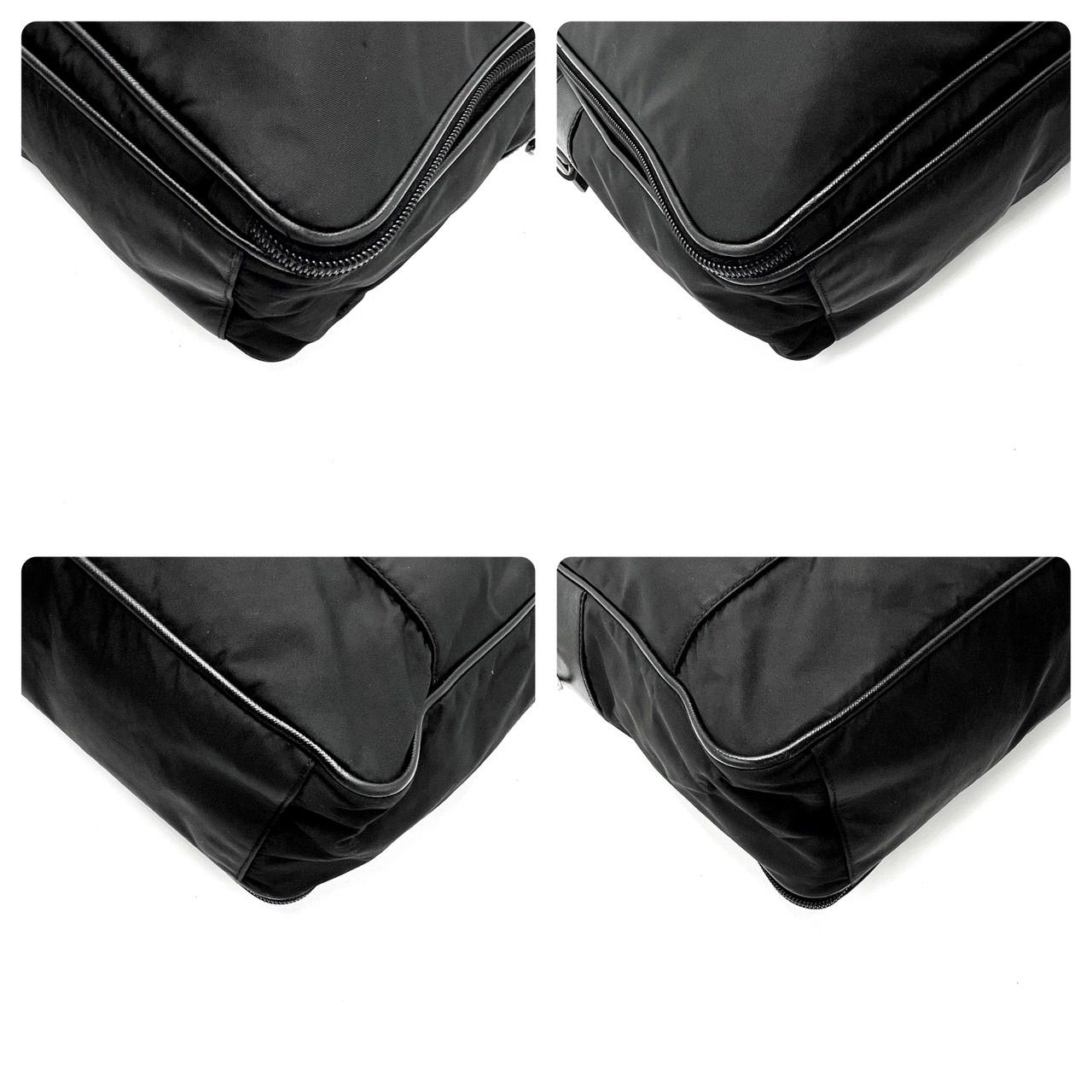 【美品】PRADA　ブリーフケース　2way　黒 ビジネスバック　三角ロゴ　A4 PRADA 極 美品 希少品 プラダ 三角ロゴ 金具 サフィアーノ レザー