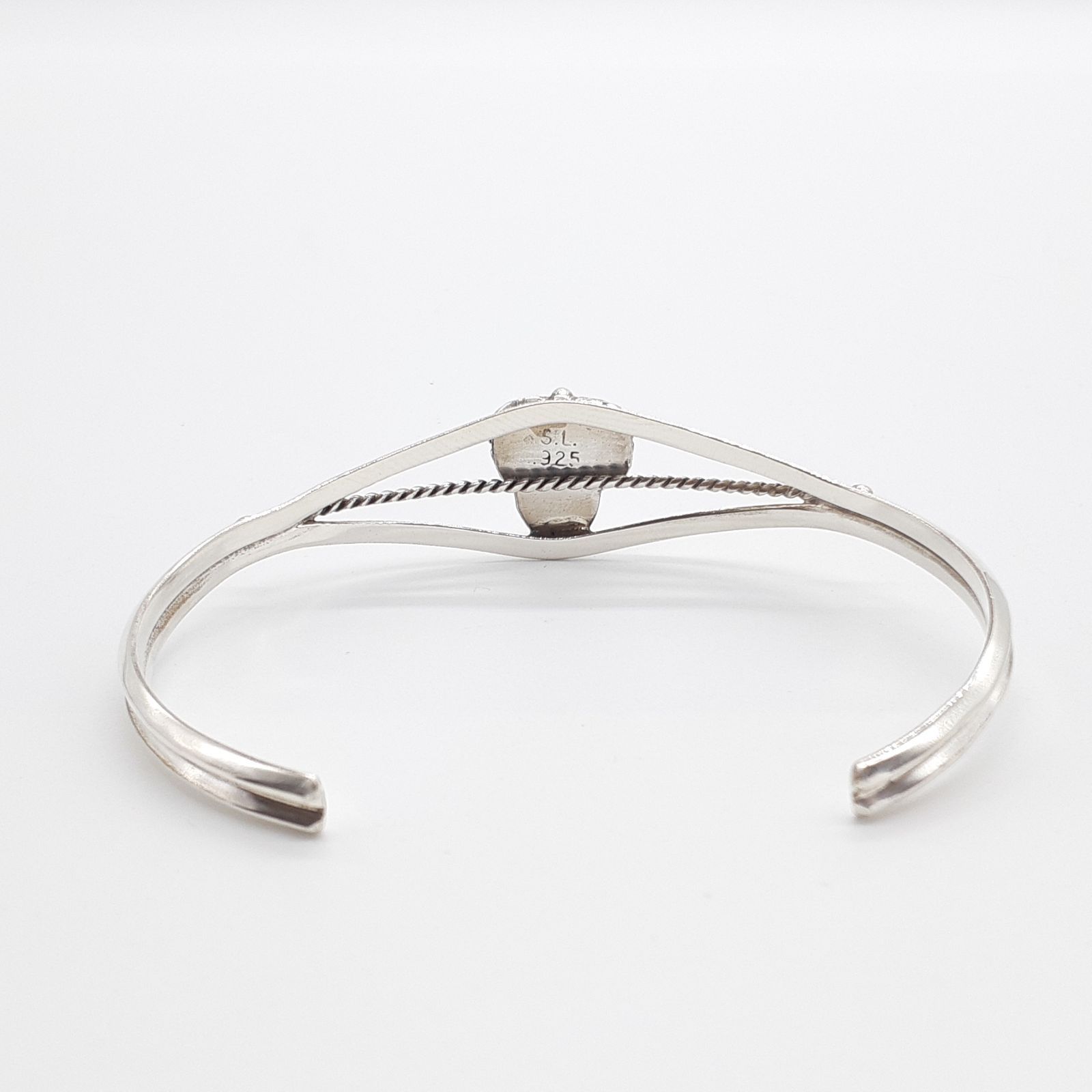 シルバー 925 ビンテージ シェル バングル インディアン 【公式通販】