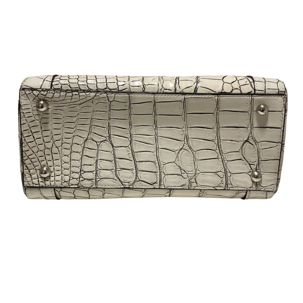 良品 CROIX ROYAL クロワロイヤル JRA クロコダイルレザー 目地染め  