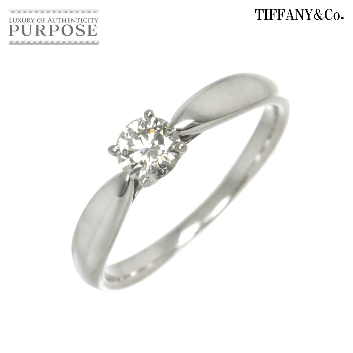 ティファニー TIFFANY-CO. ハーモニー 8号 リング ダイヤ 0.27ct Pt プラチナ 指輪 Harmony Diamond Ring 90272378