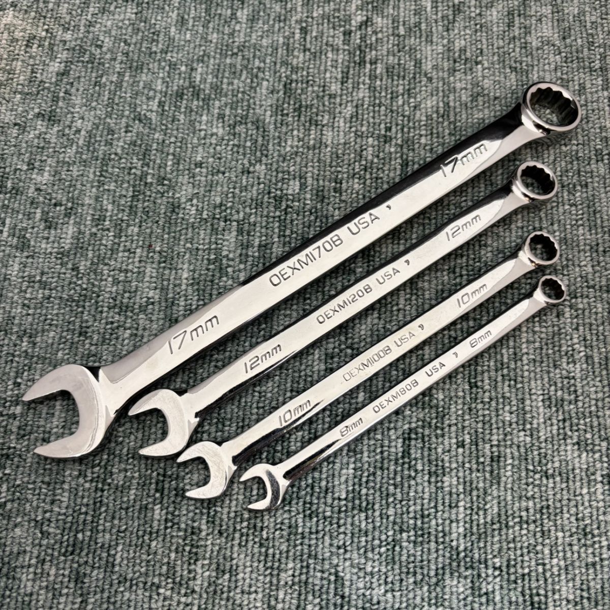 ◎ 品 スナップオン コンビネーションレンチ 4本セット OEXMI70B 20B 008 80B 17mm 12mm 10mm 8mm Snap-on