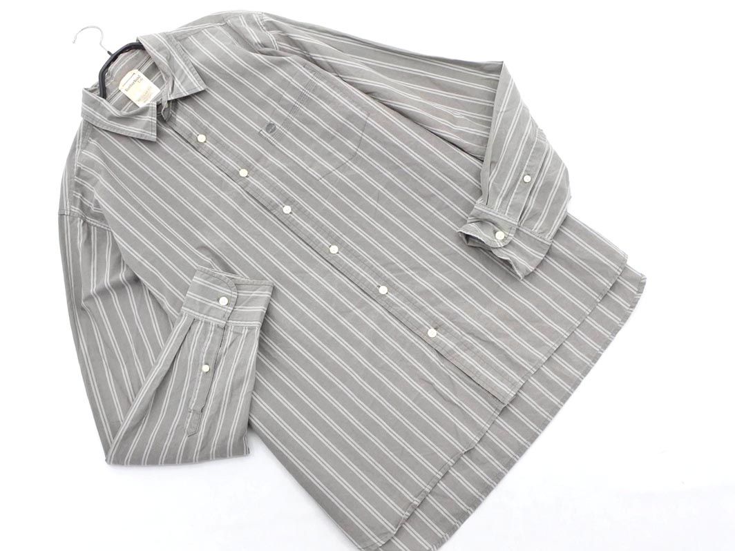 ⑪ TimberlandストライプシャツM　ティンバーランド　古着女子　ゆるだぼ ⑪ TimberlandストライプシャツM ティンバーランド 古着女子