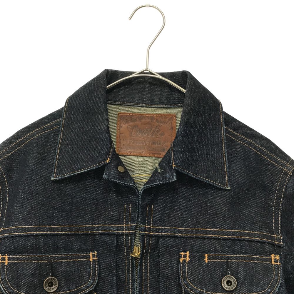 希少品！ COOTIE クーティー インディゴ デニム ジップ ジャケット 黒L COOTIE (クーティー) ジップアップ デニム ジャケット