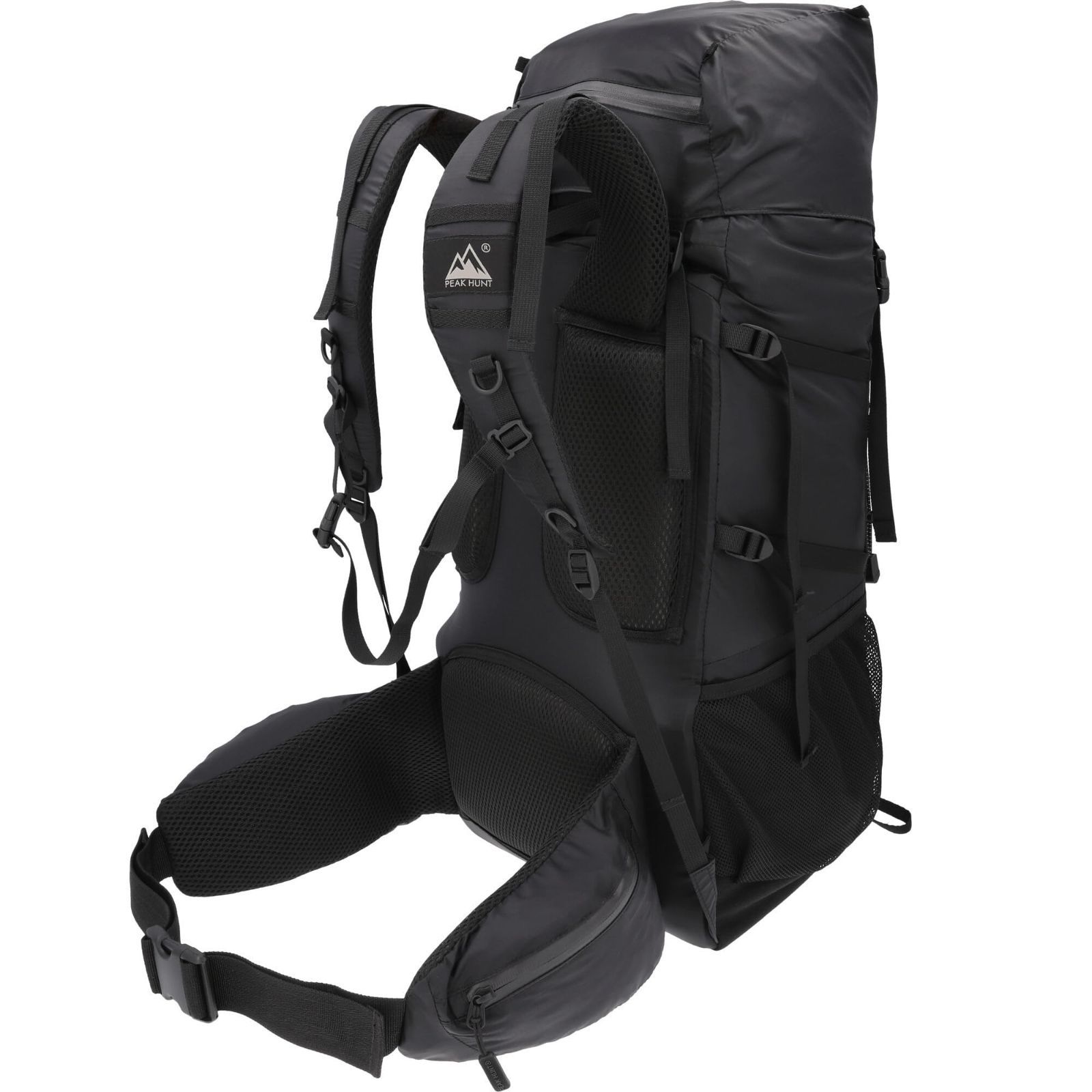 [PEAK HUNT] 登山用リュック（バックパック）37L＋5L バックパック ハイキング トレッキング 耐水機能 超軽量 黒