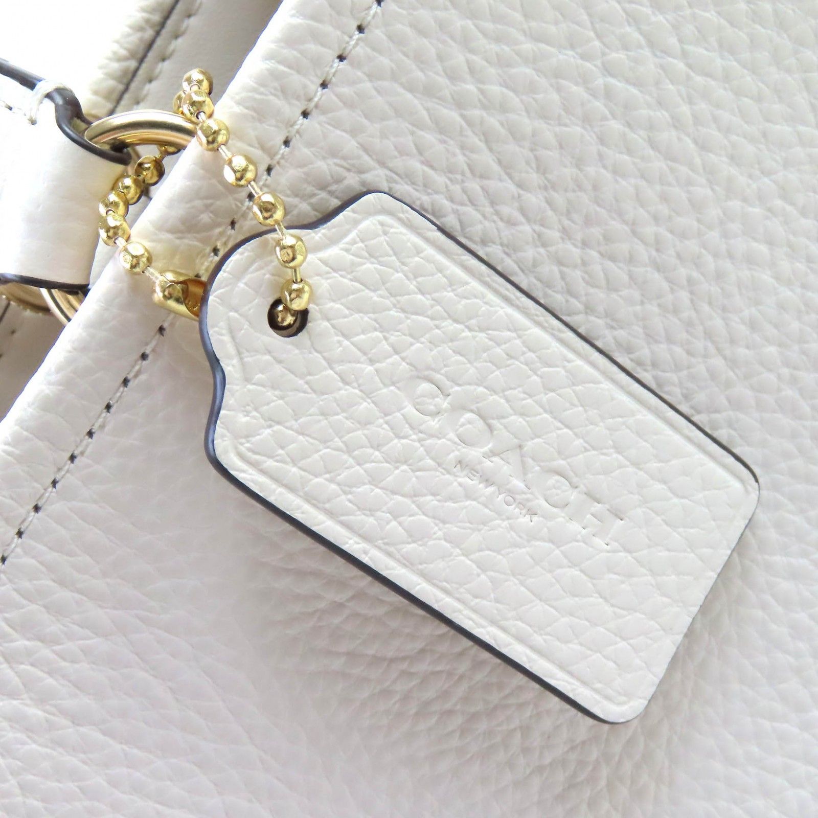 極美品△COACH コーチ 24AW CO976 ロゴ デンプシー 2WAY レザー トート 