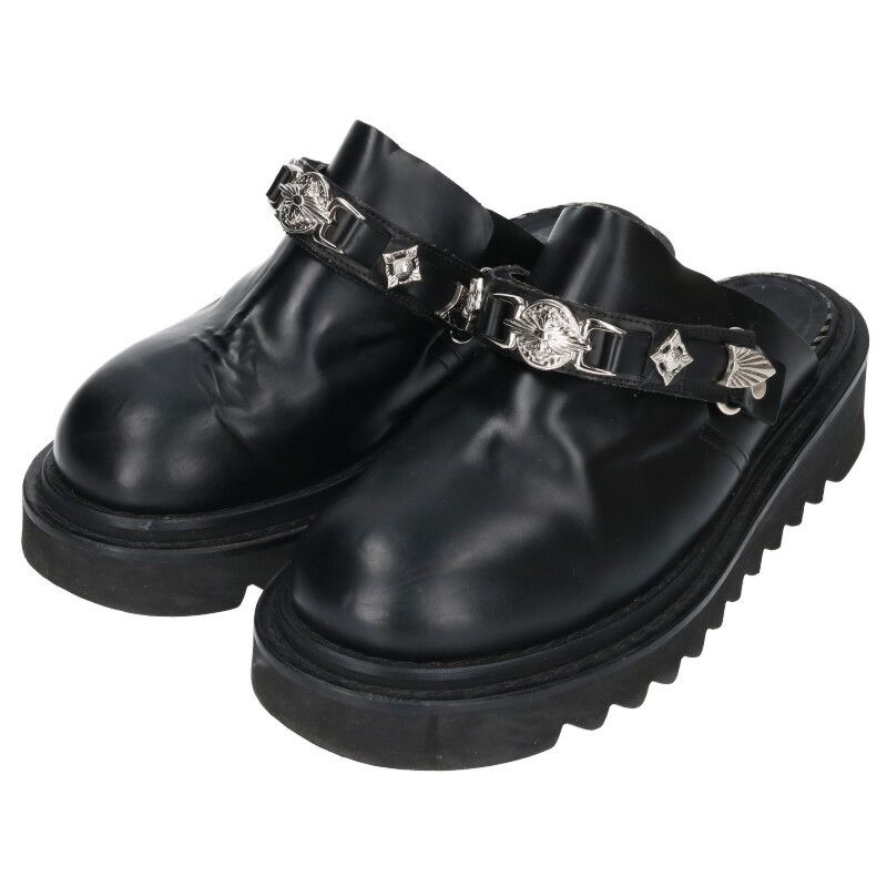 トーガ AJ 1249 FLAT SHOES メタルバックルチャンキーレザーサンダル メンズ 42