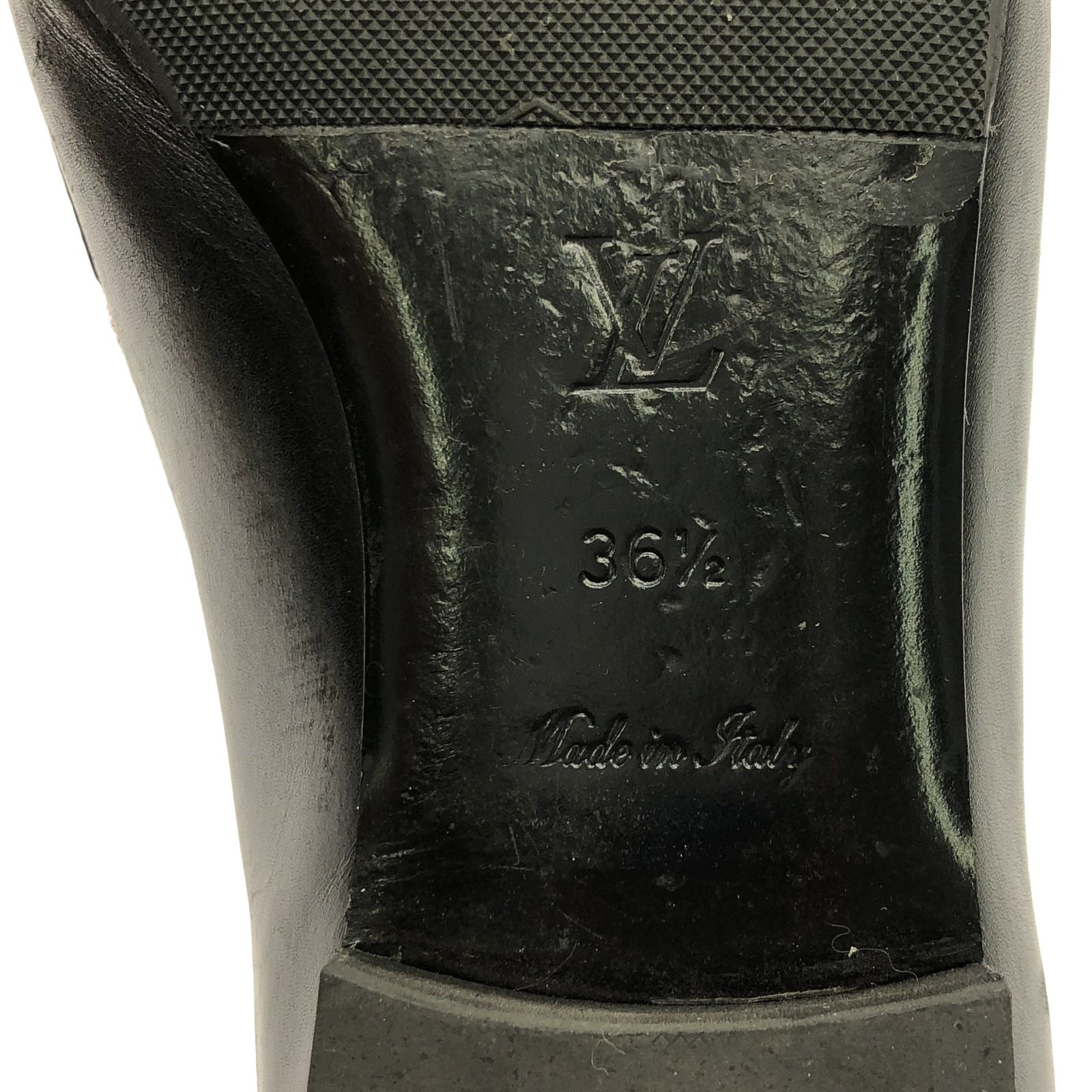 美品　LOUIS VUITTON ルイヴィトン ブラック ミュール 36 LOUIS VUITTON(ルイヴィトン) ミュール 36 レディース - 黒