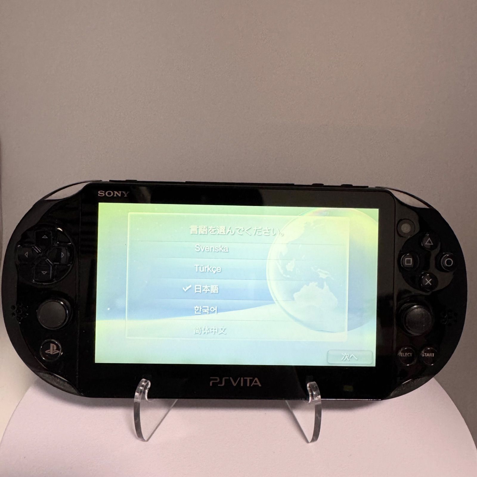 PS Vita PCH-2000 ZA11 Black 動作 済み ブラック ピーエス ヴィータ ソニー PlayStation プレイステーション e453