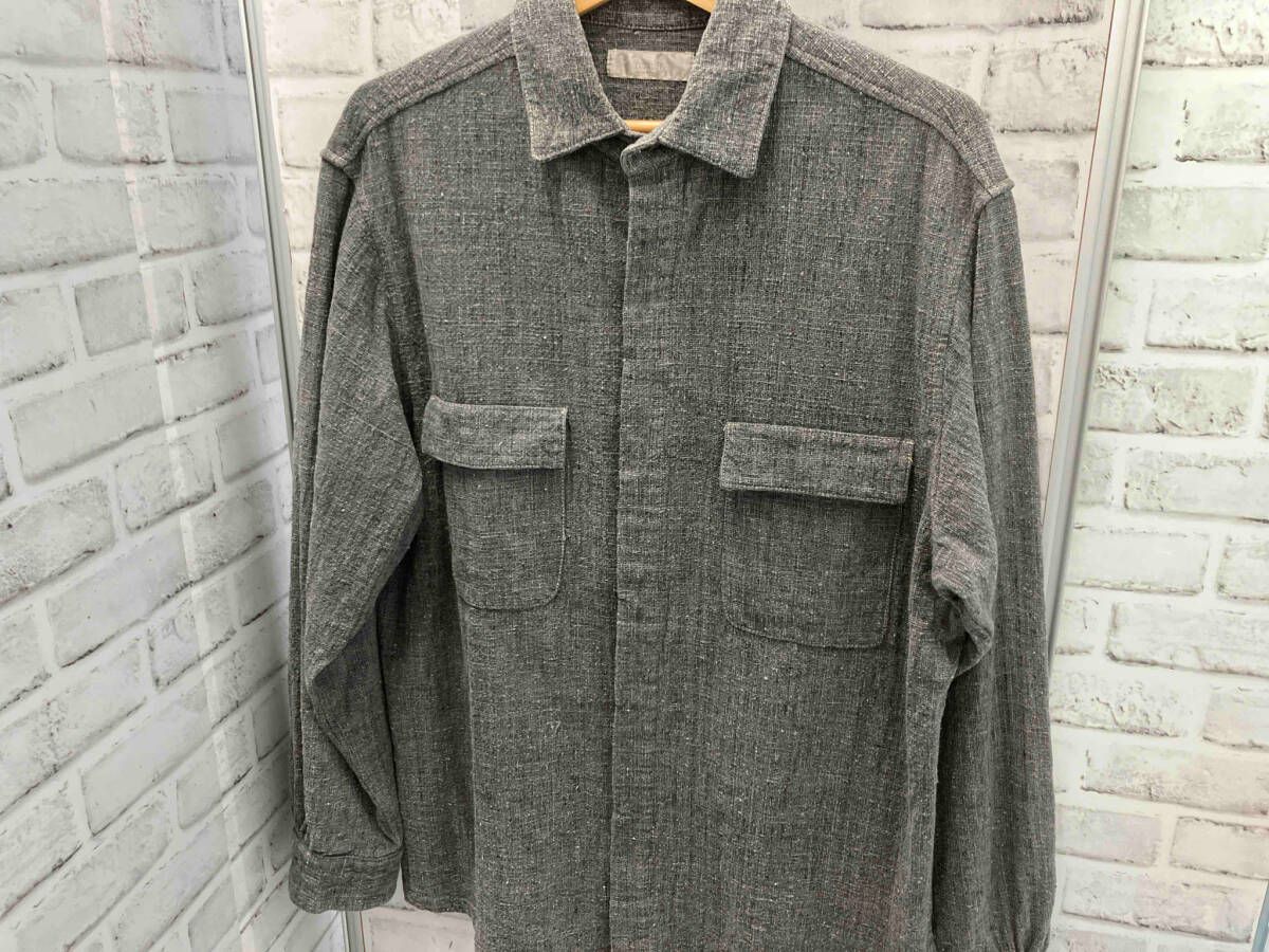 COLINA／183SH10／FRENCH WORK SHIRT JACKET／サイズL／コットン／グレー／コリーナ／長袖シャツ／ワークシャツ