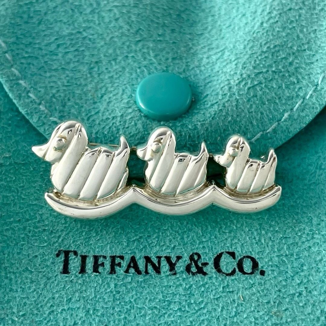 ティファニー アヒル ブローチ ベビー1991 SM8fe