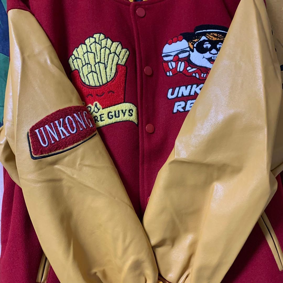 マック スタジャン ブルゾン DOPE 個性的 レッド 赤 ジャケット - メルカリ 