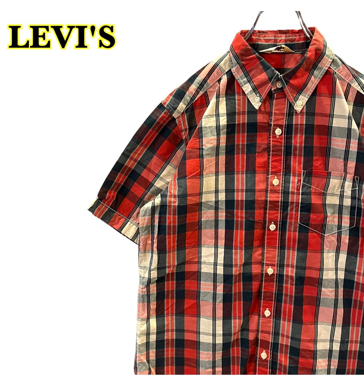 Levi's チェックシャツ　RED TAB Lサイズ