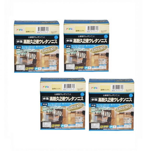 アサヒペン 水性ニス ０．７Ｌ 透明（クリヤ） ６缶セット : アサヒペン 水性ウレタンニス ０．７Ｌ 透明（クリヤ