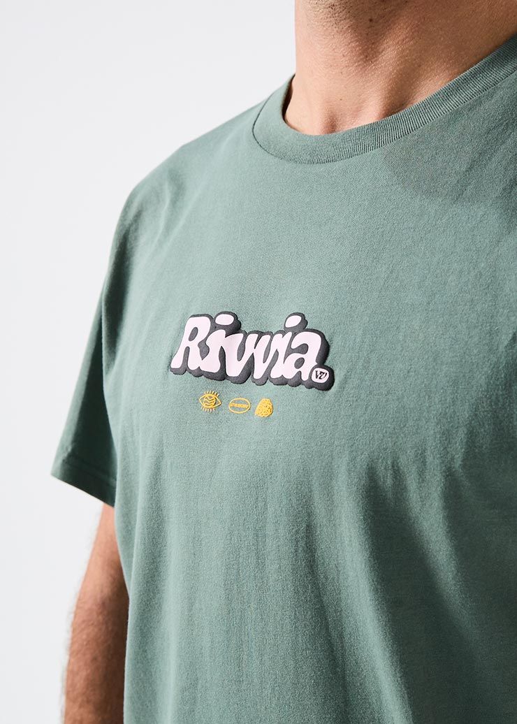 半袖Tシャツ Rivvia PROJECTS リヴィアプロジェクツ PUFFER T-SHIRT RTE-25111 OLV 日本代理店正規品