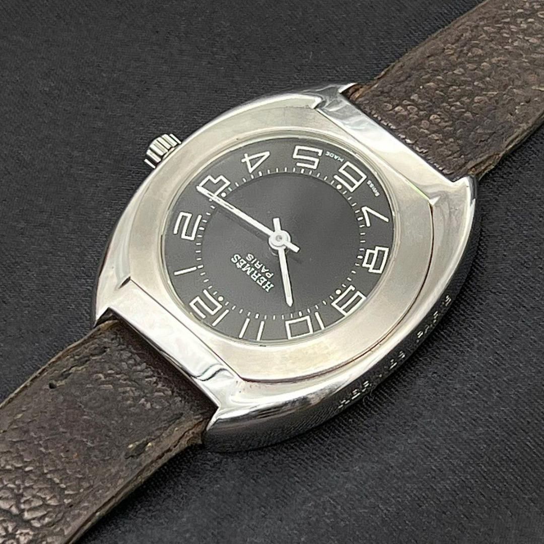 新品電池】 エルメス タンデム シェル文字盤 アイボリー ビジネス