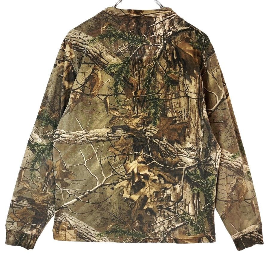 リアルツリーRealtree長袖ヘンリーネックTシャツロンT胸ポケTカモフラージュ迷彩ブラウン茶色アウトドアハンティング森林自然vintageヴィンテージ40628  - メルカリ