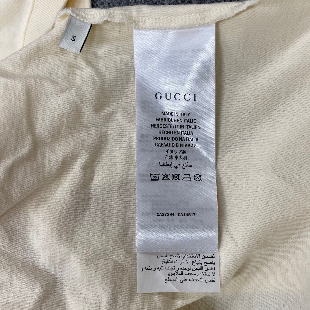 ネット用語、 グッチ LEMON GUCCI プリント コットン Tシャツ ピンクS