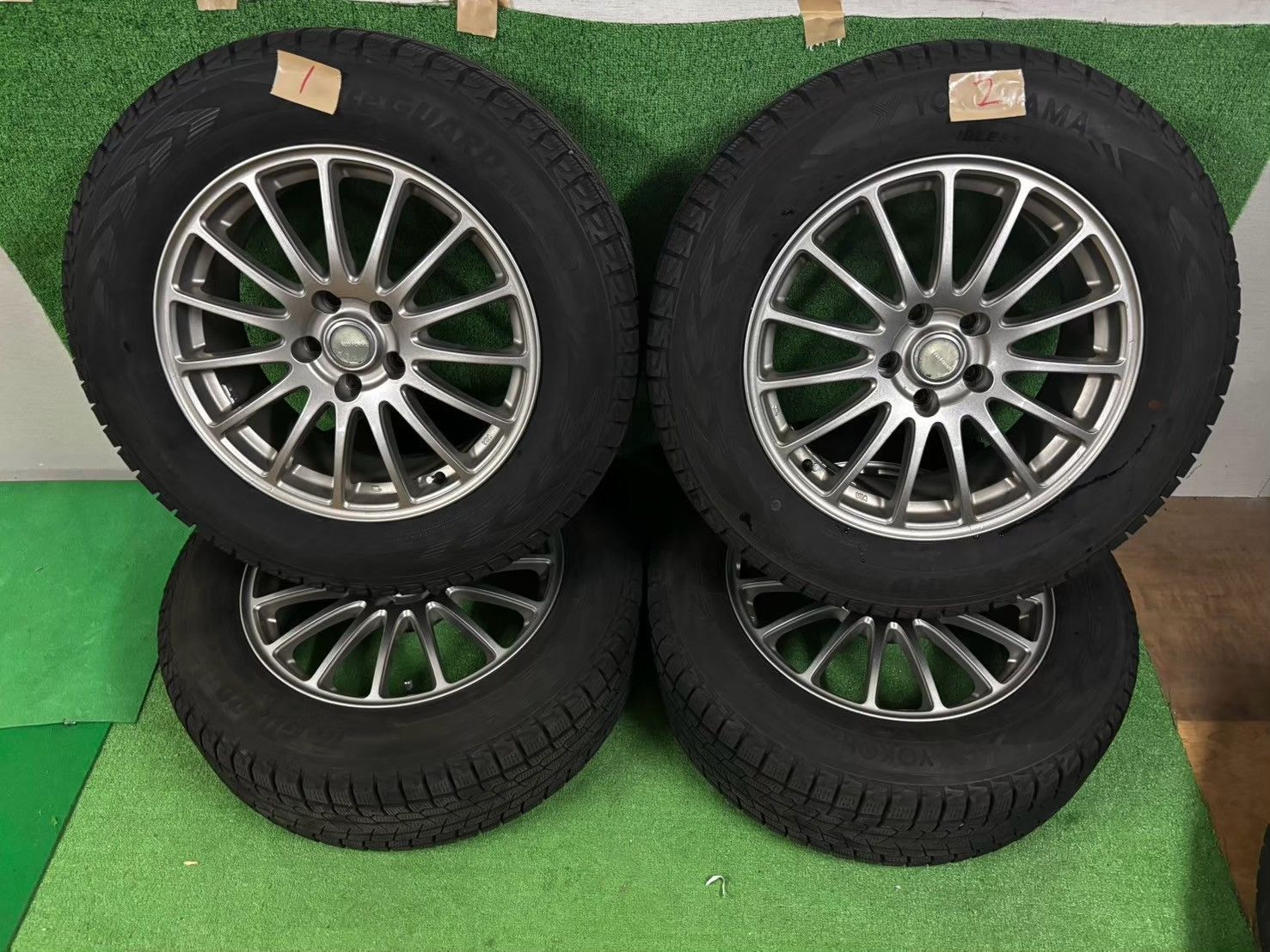 エクストレイル純正ホイールスタットレス付き 225/65 R17 17インチ□225/65R17 スタッドレス+日産純正ホイールセット
