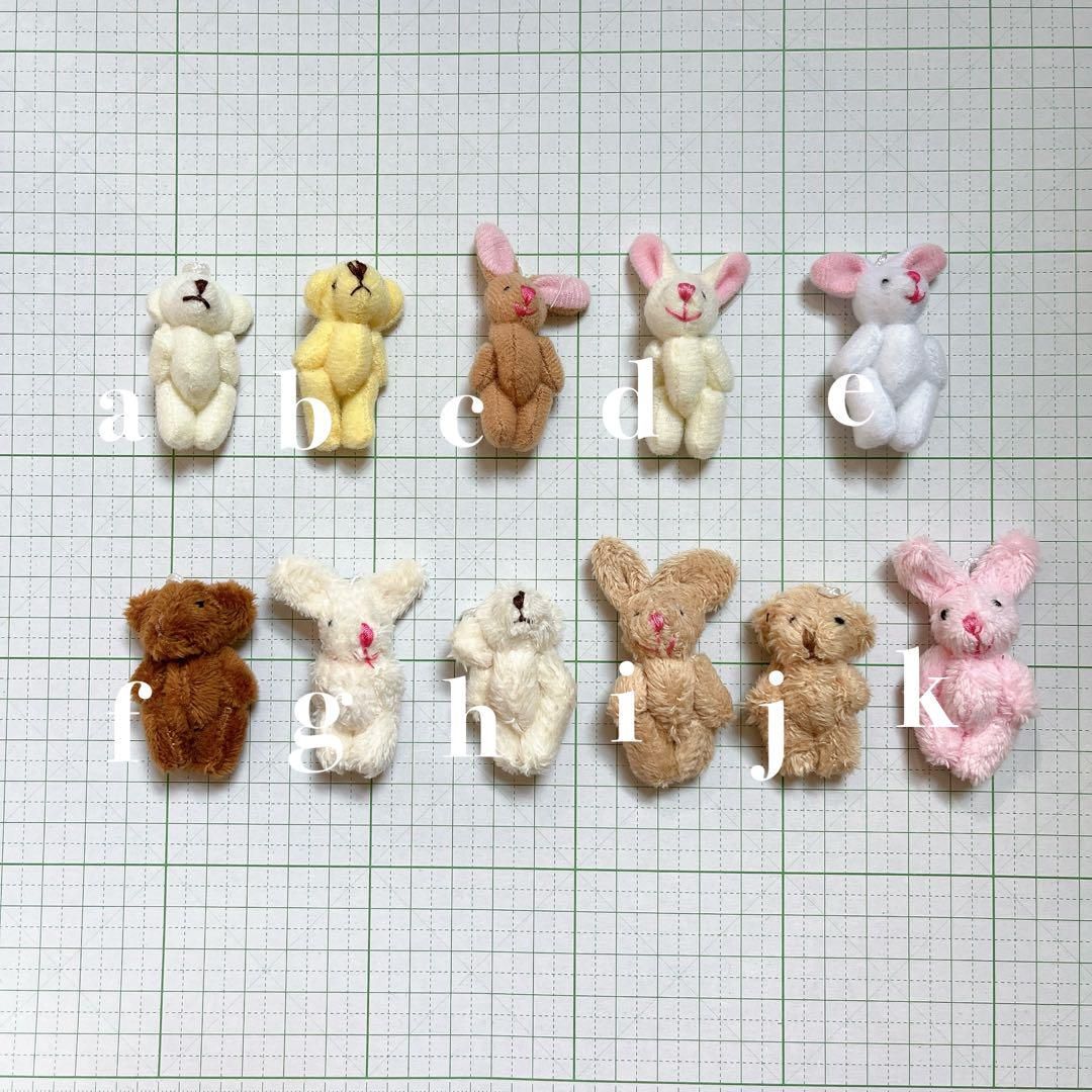 10個セット】ミニうさぎ 白 チビうさぎ ミニぬいぐるみ オフ