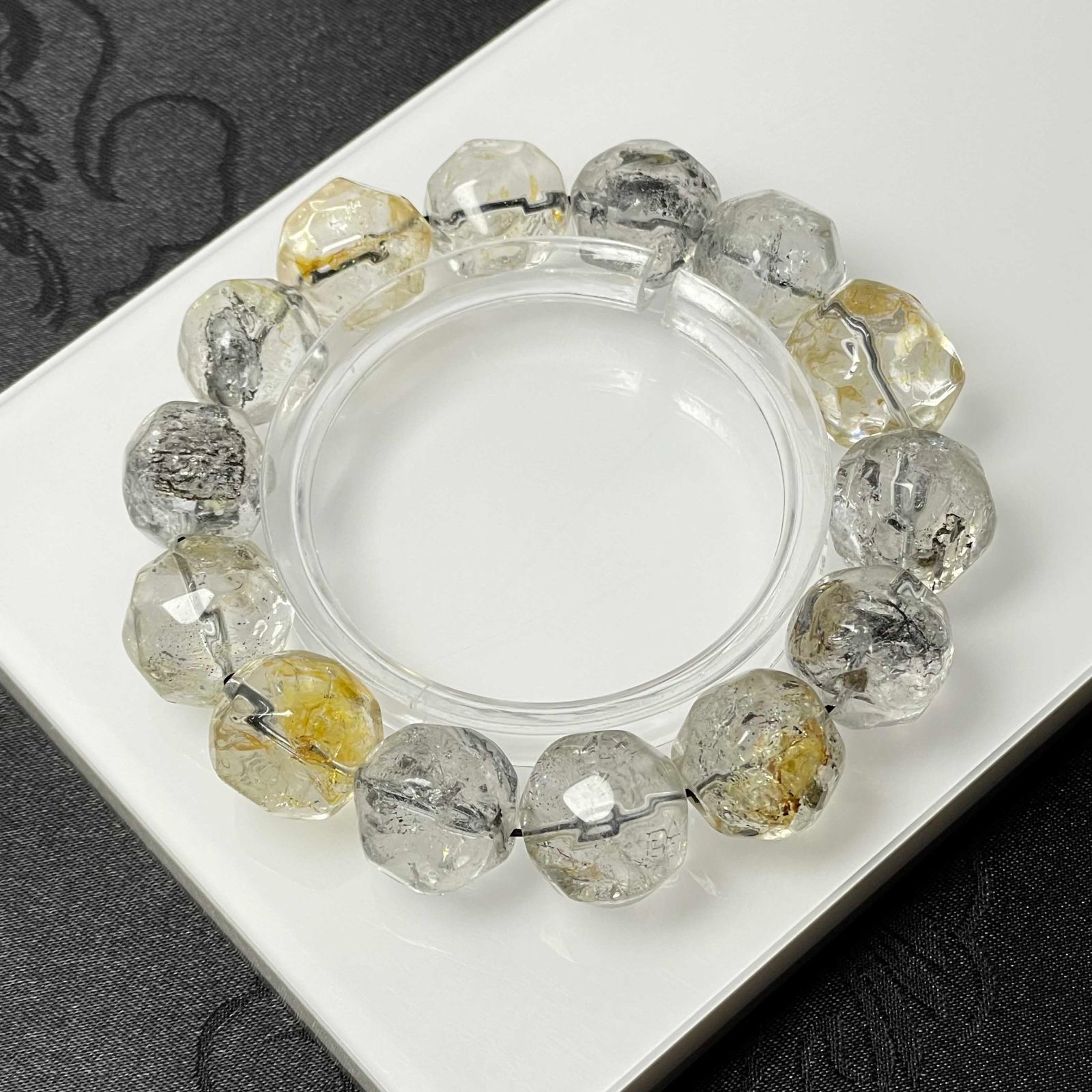 ハーキマーダイヤモンド　　台座付き　　パワーストーン 10%OFF 絶賛 EU製 ☆ハーキマーダイヤモンド☆パワーストーン