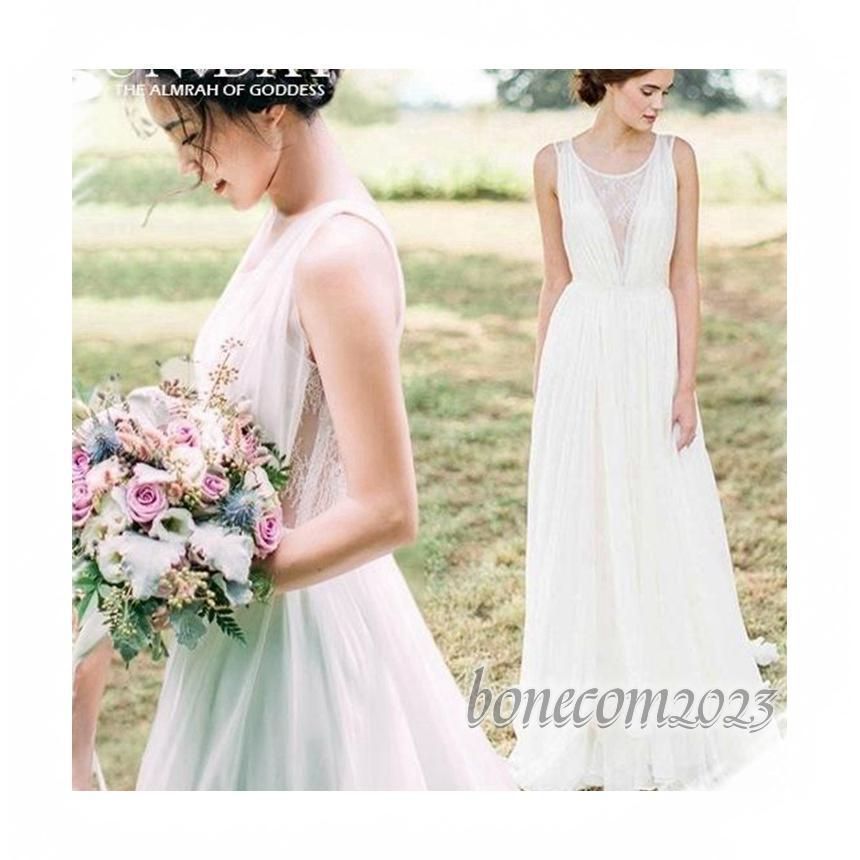 ウェディングドレス ウエディングドレス白 パーティードレス レース 花嫁ロングドレス 結婚式 トレーンライン 二次会 エレガント お呼ばれ 挙式