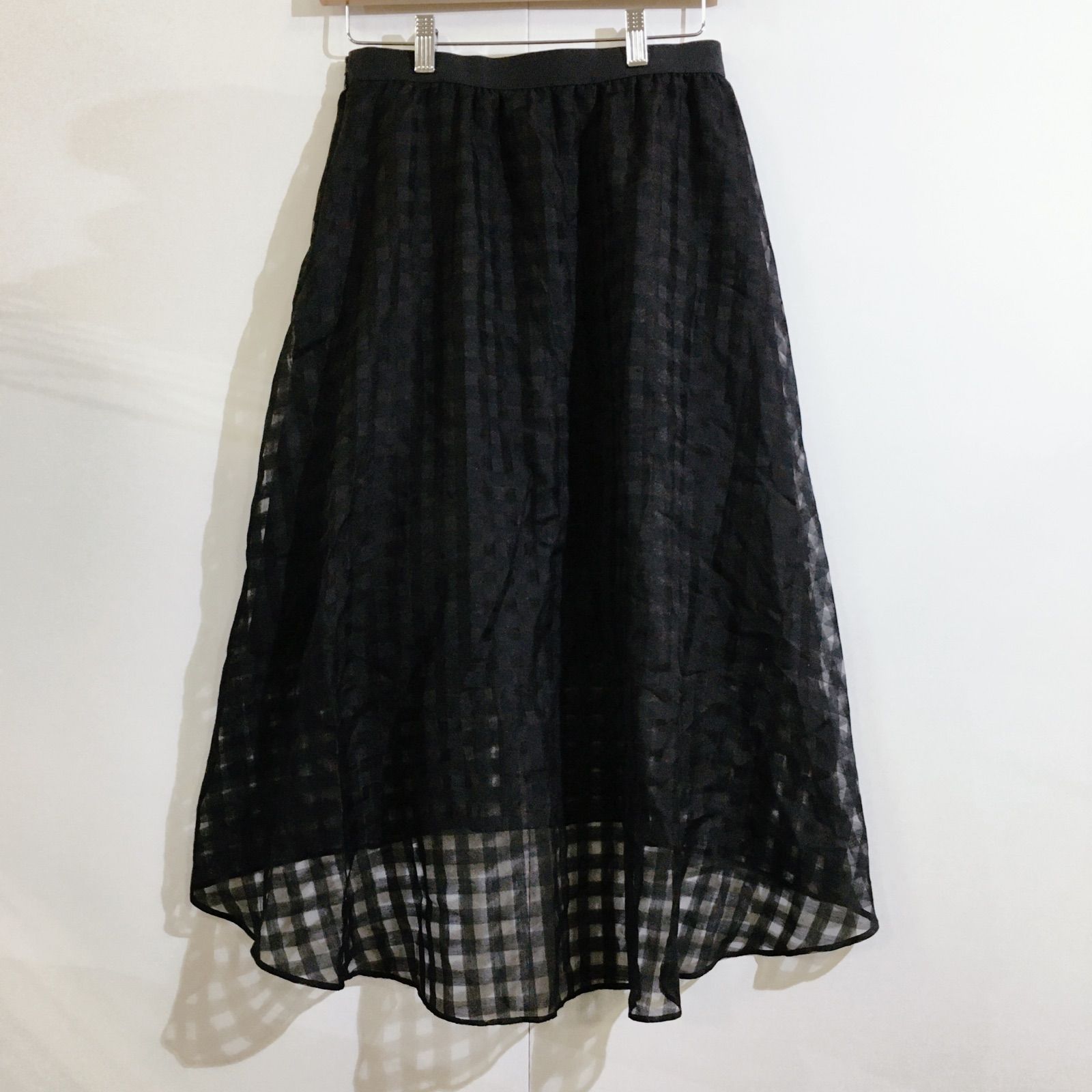 Theory セオリー Shadow Plaid Gather Skirt シャドウプレイドギャザー