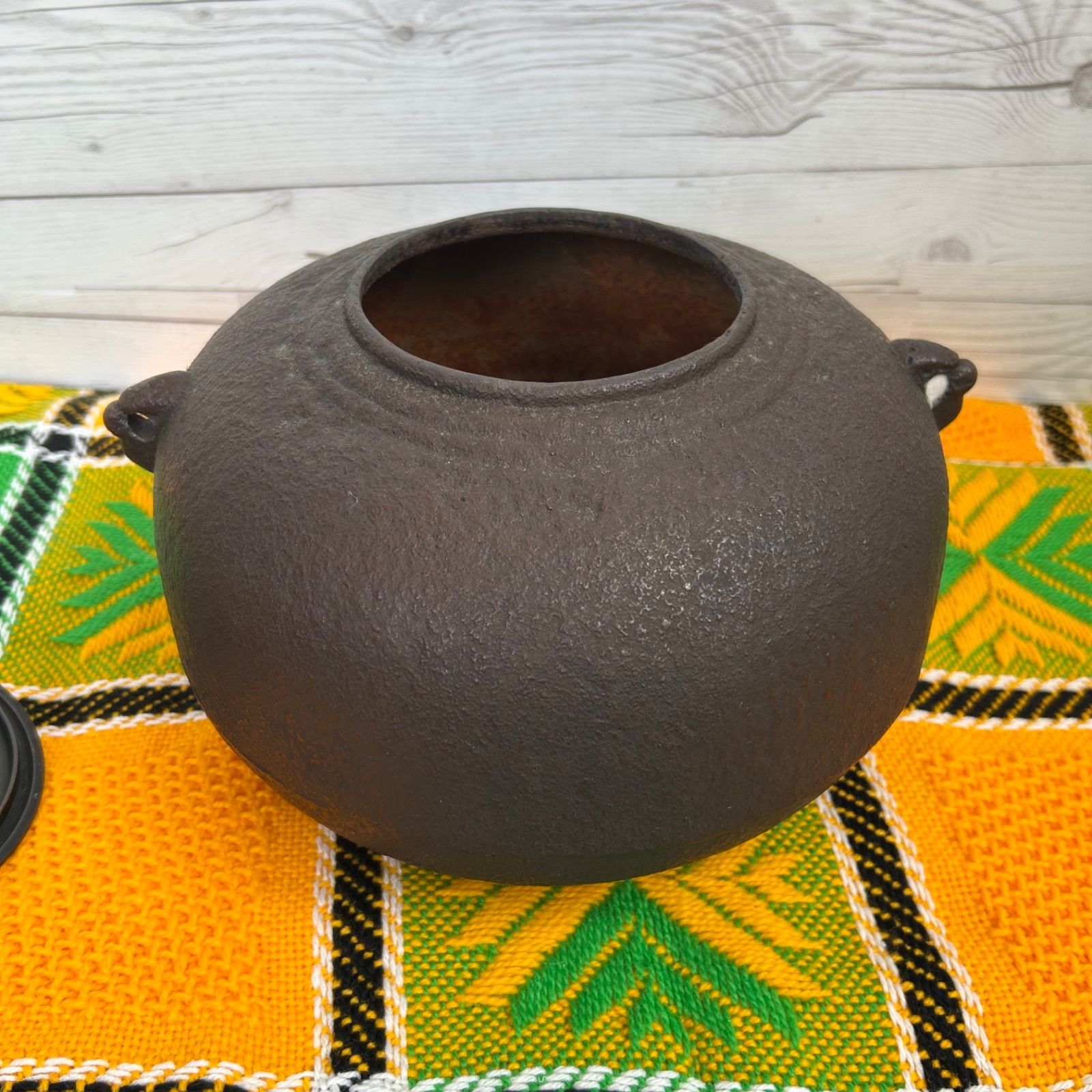 茶釜 丸釜 茶道具 茶道具 風炉釜 蓋銅 アンティーク - メルカリ