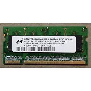 【中古】「非常に良い」512MB 2Rx16 PC2-5300S-555-12-A0 DDR2 667 CL5 (MT8HTF646HDY-667B3) by Memory [並行輸入品]