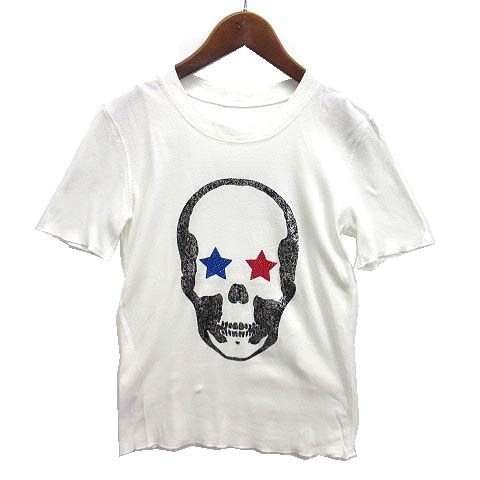 ☆新品・未使用☆ ルシアンペラフィネ 白Tシャツ　ラインストーン　スタッズ ☆新品・未使用☆ ルシアンペラフィネ 白Tシャツ ラインストーン