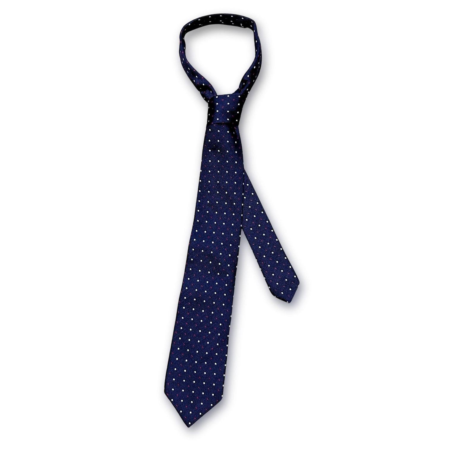 ARISTOCRATICO アリストクラティコ ドット 水玉 小紋 ネイビー  